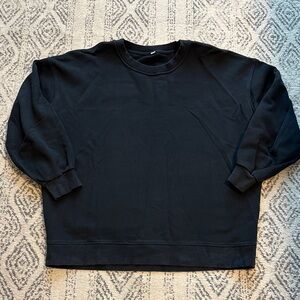 lululemon Oversized Black Sweatshirt L